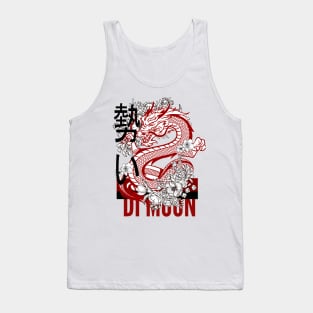 japanese dragon Tank Top